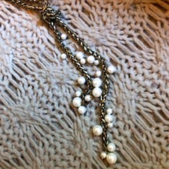 Sugarfix Knotted Pearl Bead Necklace *NWOT* - Picture 1 of 6